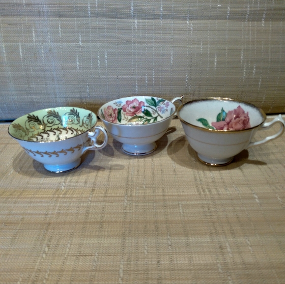 Other - 3 Vintage Floral Teacups